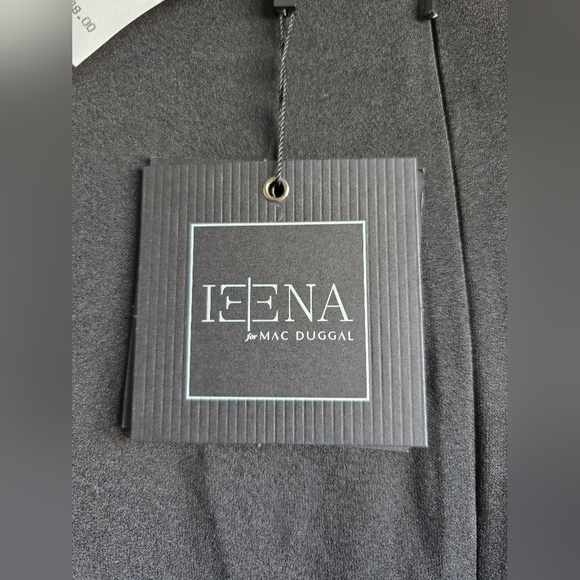 Ieena- Mac Duggal, Asymmetrical Beaded Fringe Hem Mini Dress,Black, Size 4, $348 - Picture 13 of 13